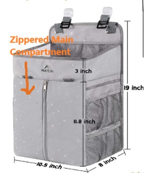 zippered main compartment